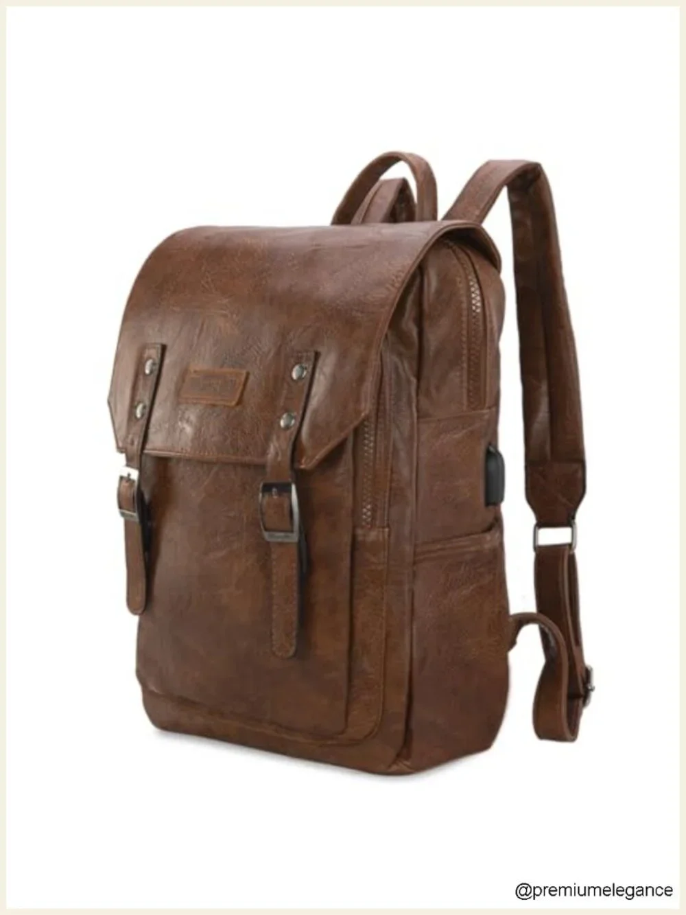 Laptop Backpack with USB Charging Port, Vintage Travel Work College Bookbag